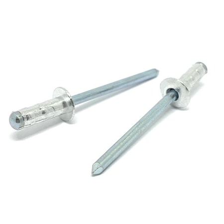 Boltsandnuts.Com 3/16in Dia 1/4in-7/16in 65-67 Grip - Multi Grip Dome Head Blind Rvts Aluminum/Steel Mandrel, 50PK DHMGBRAA/65-67-50